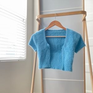 No brand baby blue cardigan